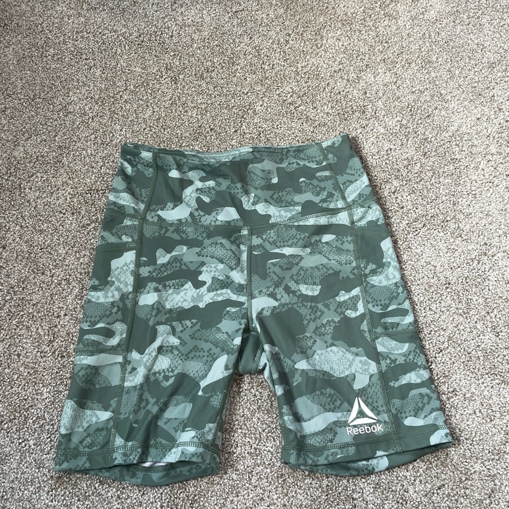 Reebok Olive Camo Training Shorts